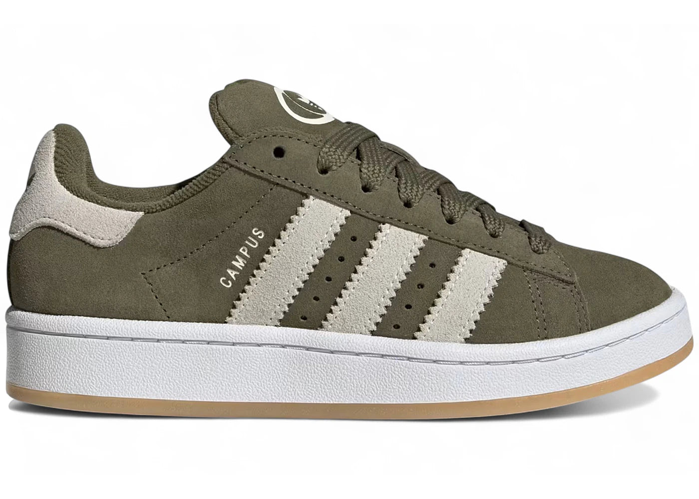 adidas Campus 00s Medium Dark Khaki Off White (GS)