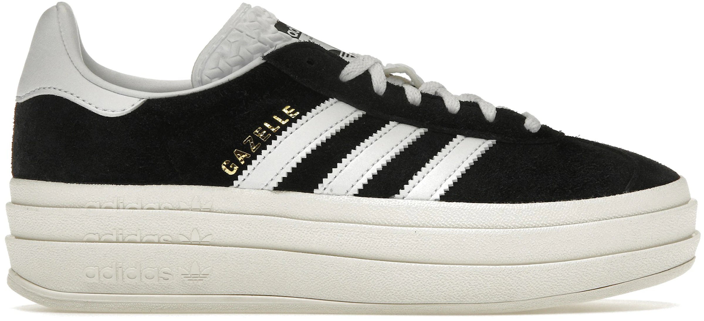 adidas Gazelle Bold Core Black White (Women's)
