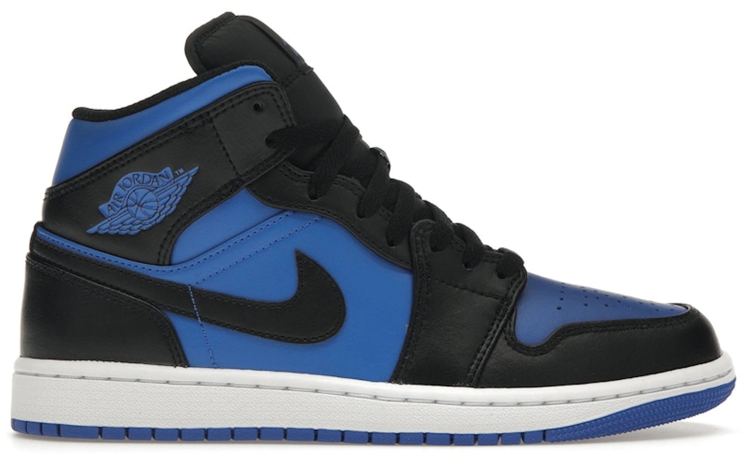Jordan 1 Mid Black Royal Blue