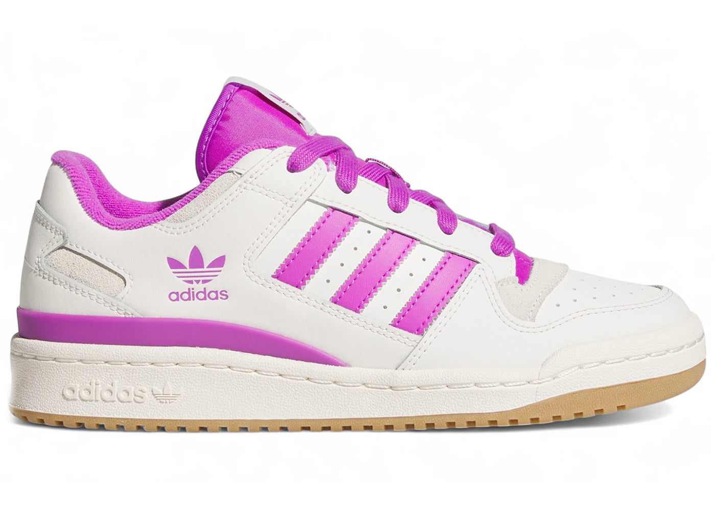 adidas Forum Low CL Cloud White Purple Burst (Women's)