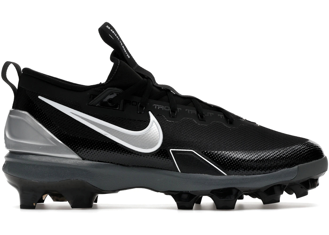 Nike Force Trout 9 Elite MCS Black White Metallic Silver