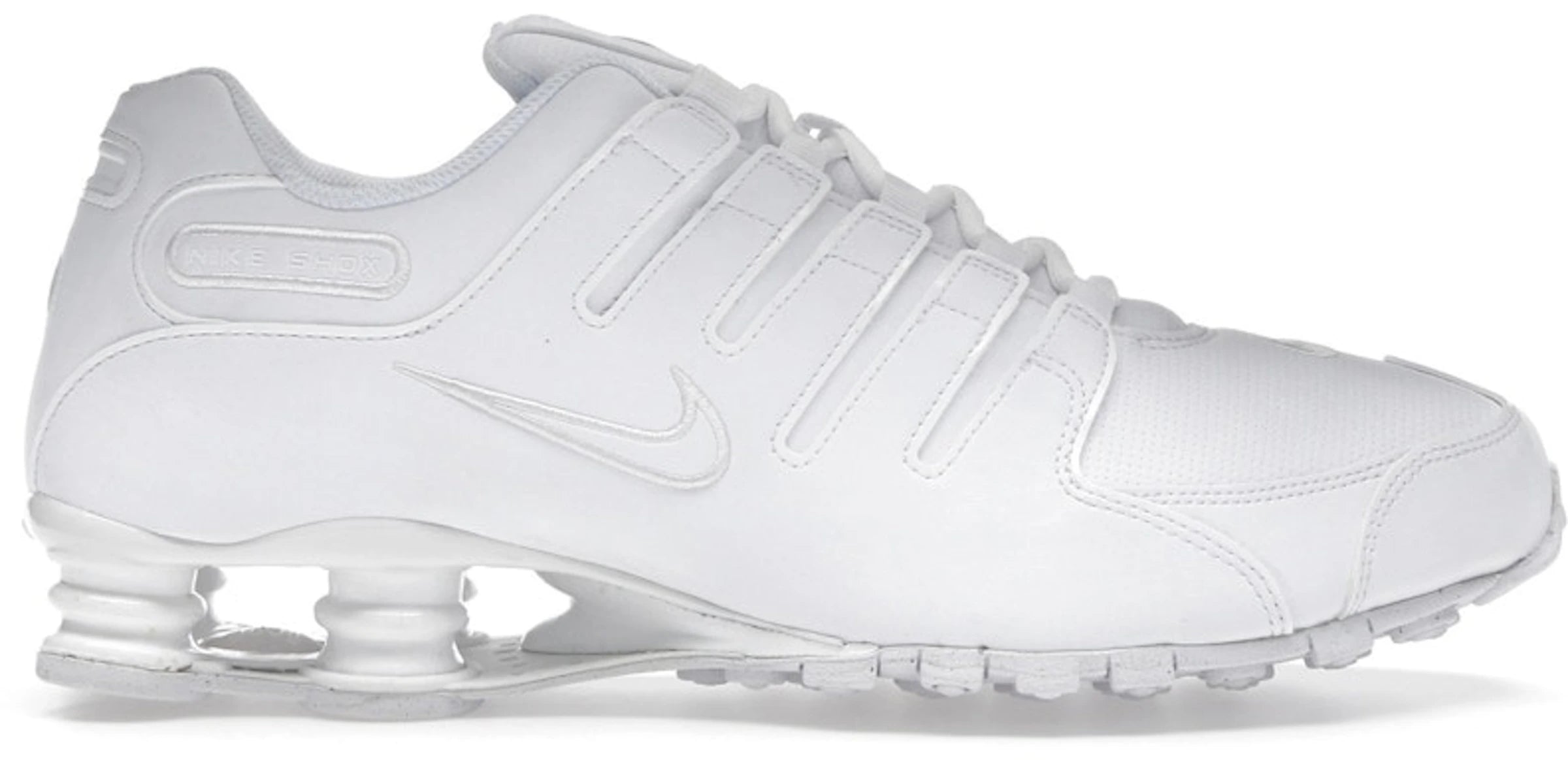 Nike Shox NZ Triple White mens