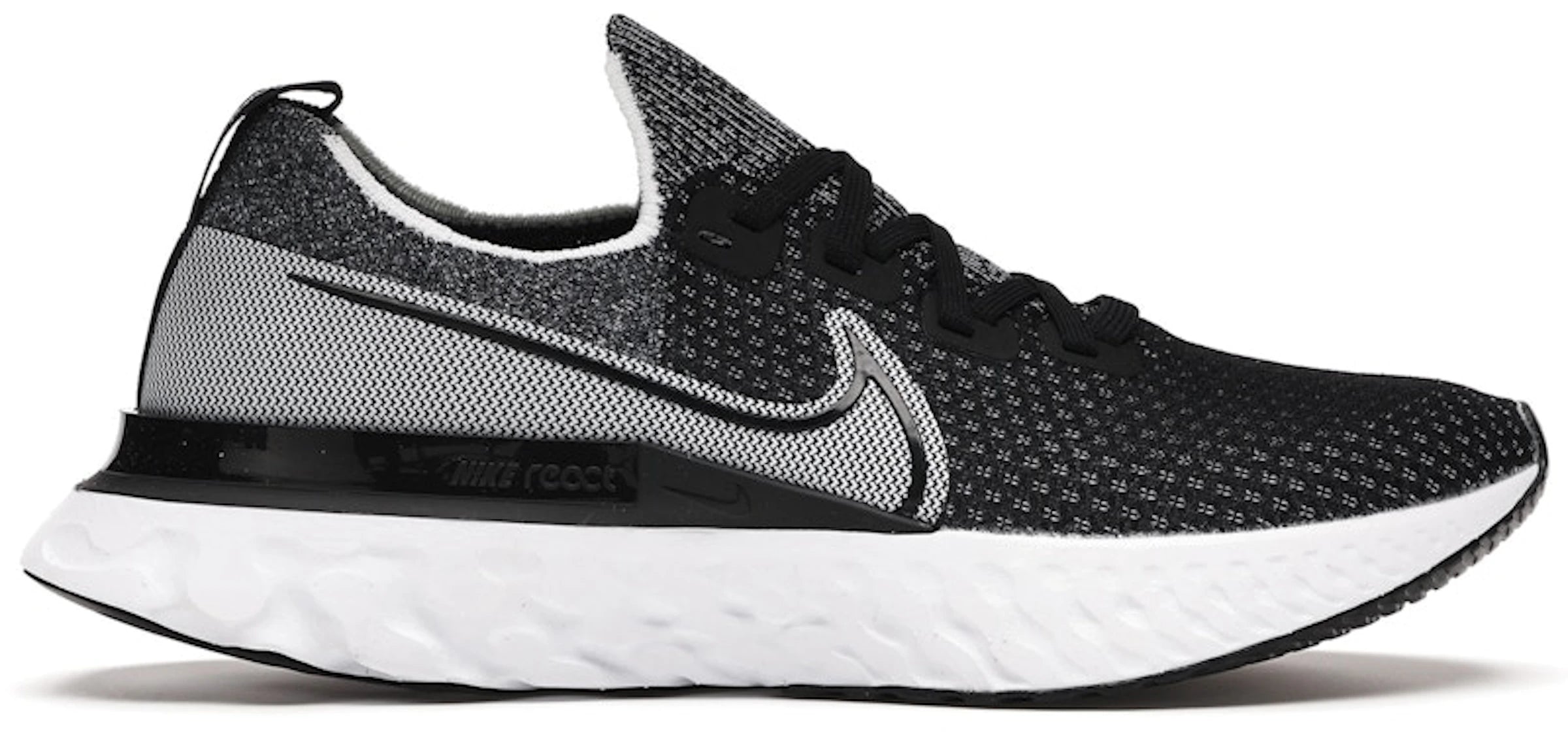 Nike React Infinity Run Flyknit Black White