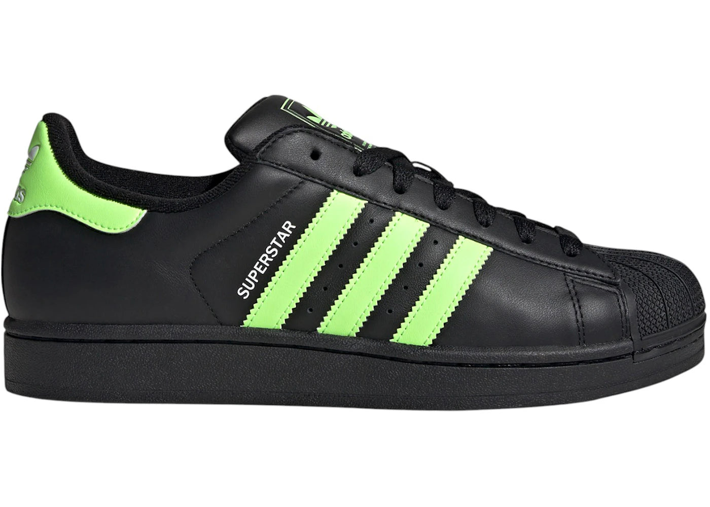 adidas Superstar II Core Black Signal Green Cloud White