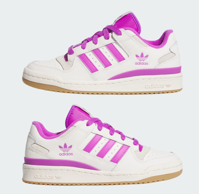 adidas Forum Low CL Cloud White Purple Burst (Women's)