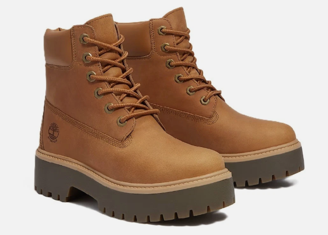 Women's Timberland Stone Street 6 In WP Wheat Full Grain Platform