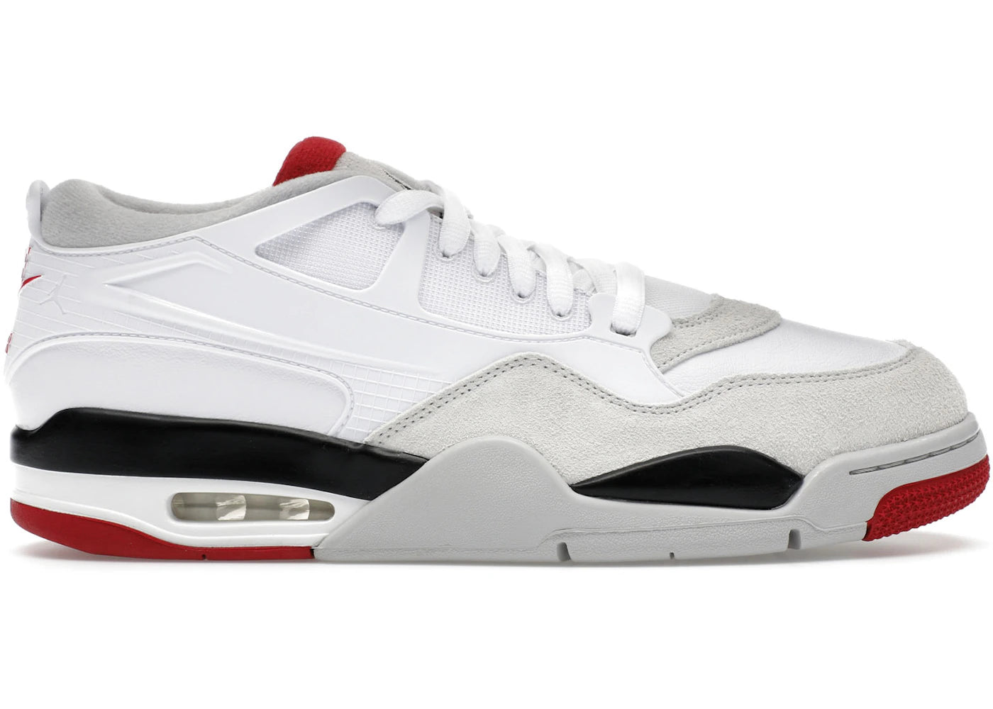Jordan 4 RM White Fire Red mens
