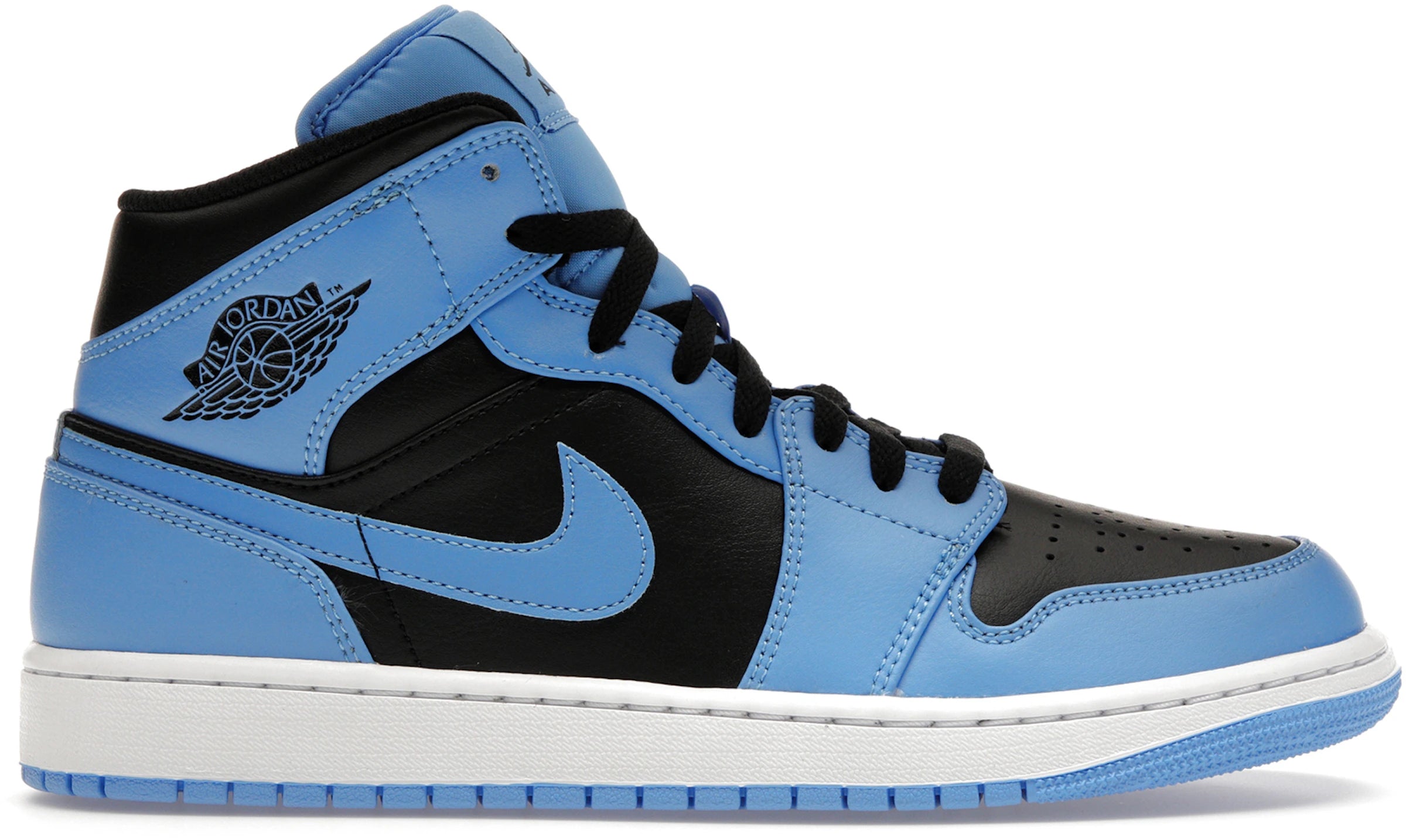 Jordan 1 Mid University Blue Black