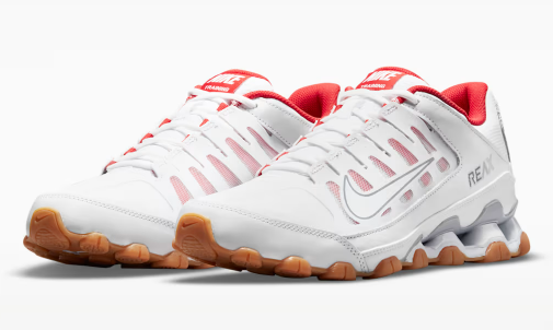 Nike Reax 8 TR White Wolf Red mens
