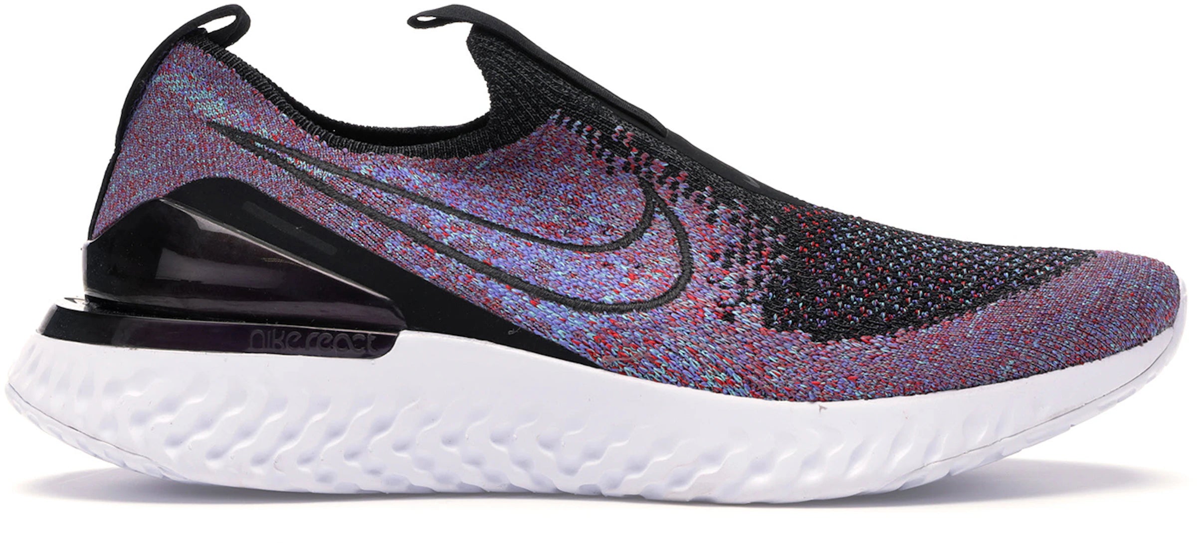 Nike Epic Phantom React Flyknit Black University Red Hyper Jade (Women's)