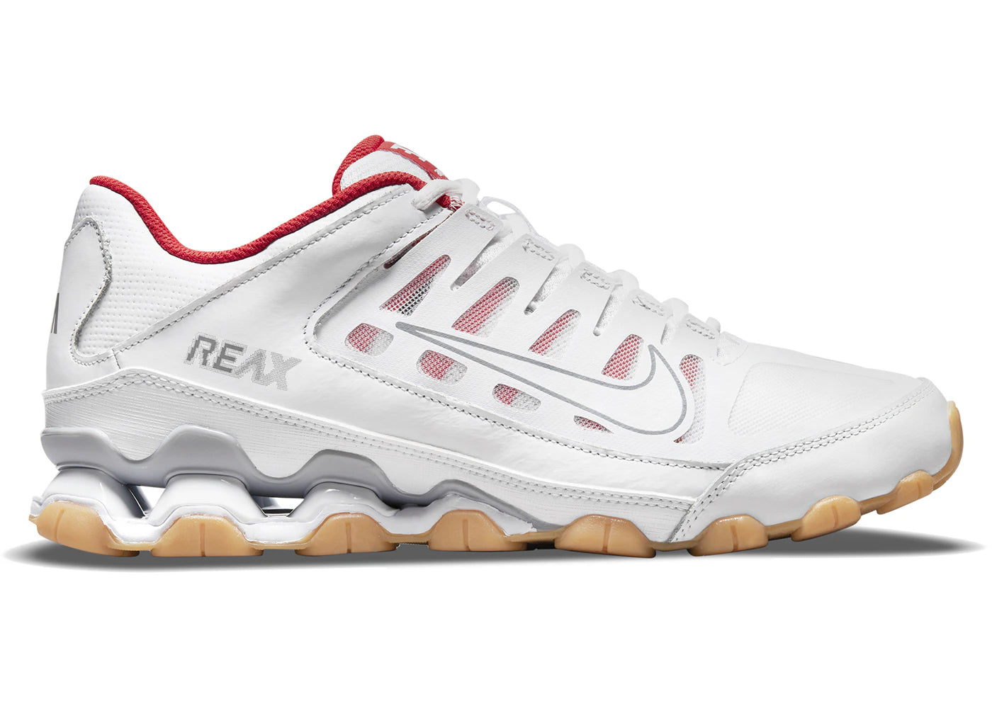 Nike Reax 8 TR White Wolf Red mens