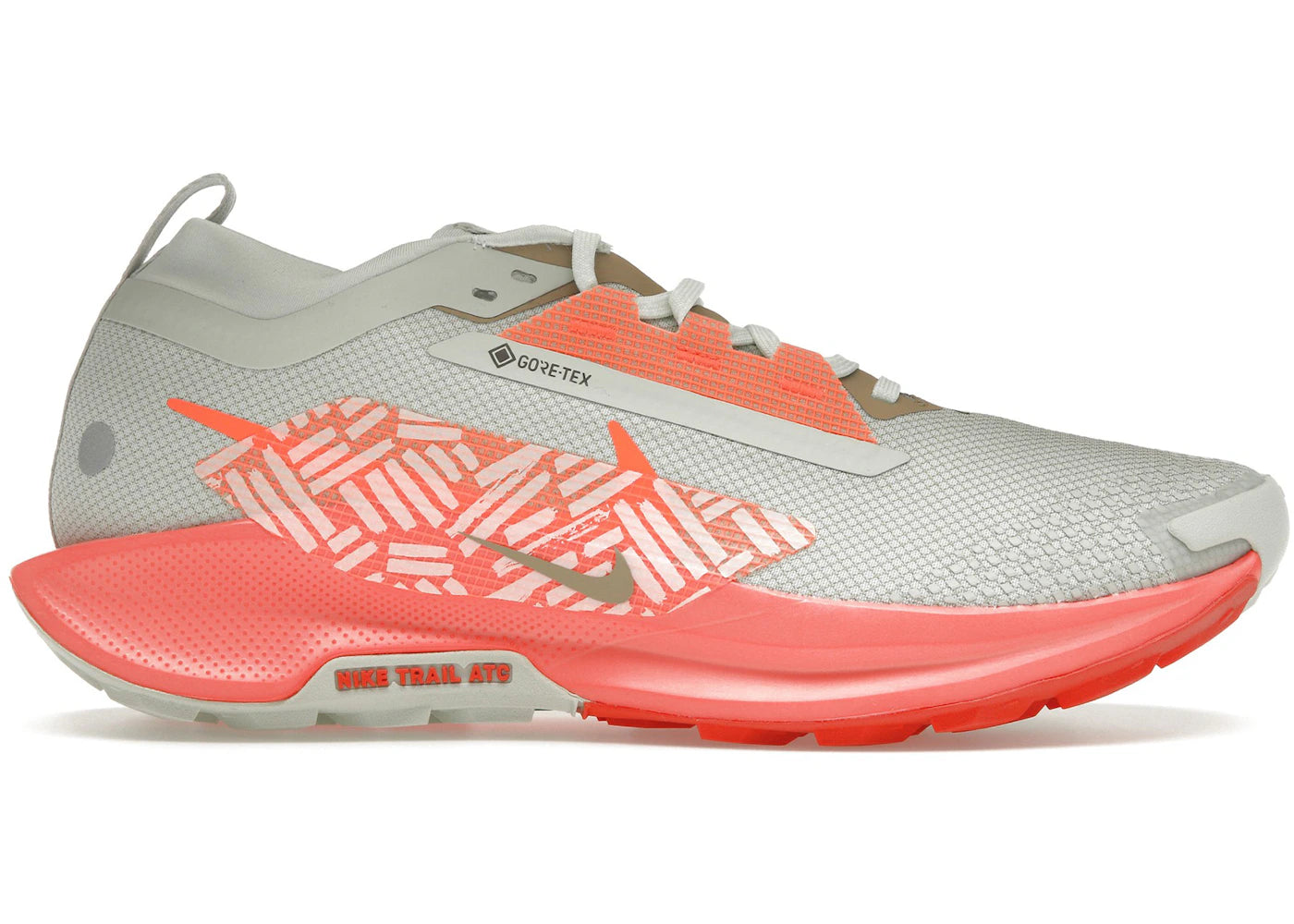 Nike React Pegasus Trail 5 Gore-Tex Light Silver Light Wild Mango Vintage Coral Hyper Crimson