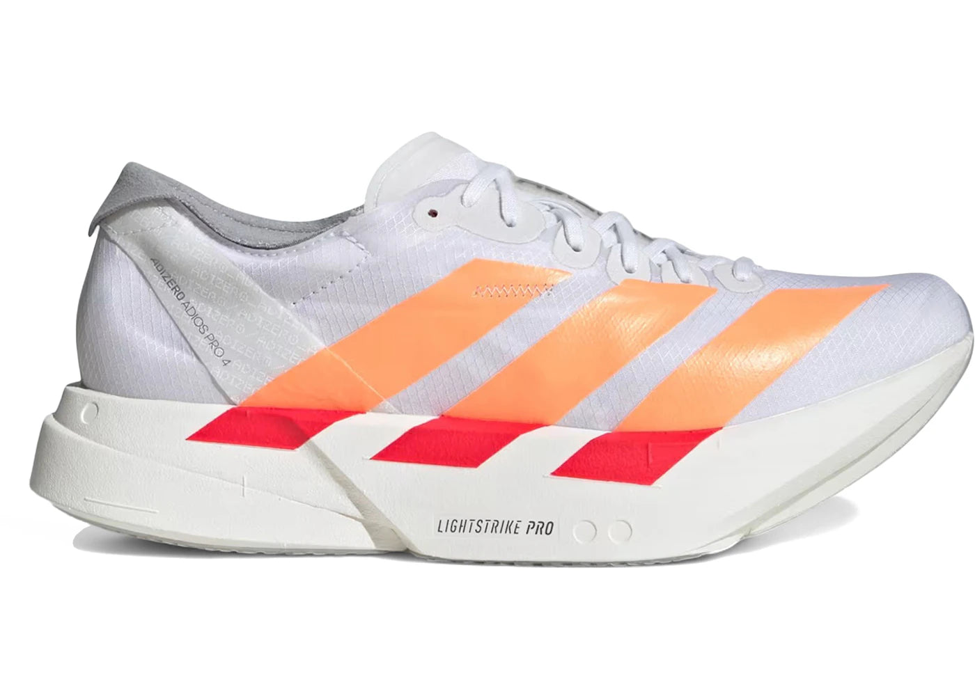 adidas Adizero Adios Pro 4 White Orange (Women's)