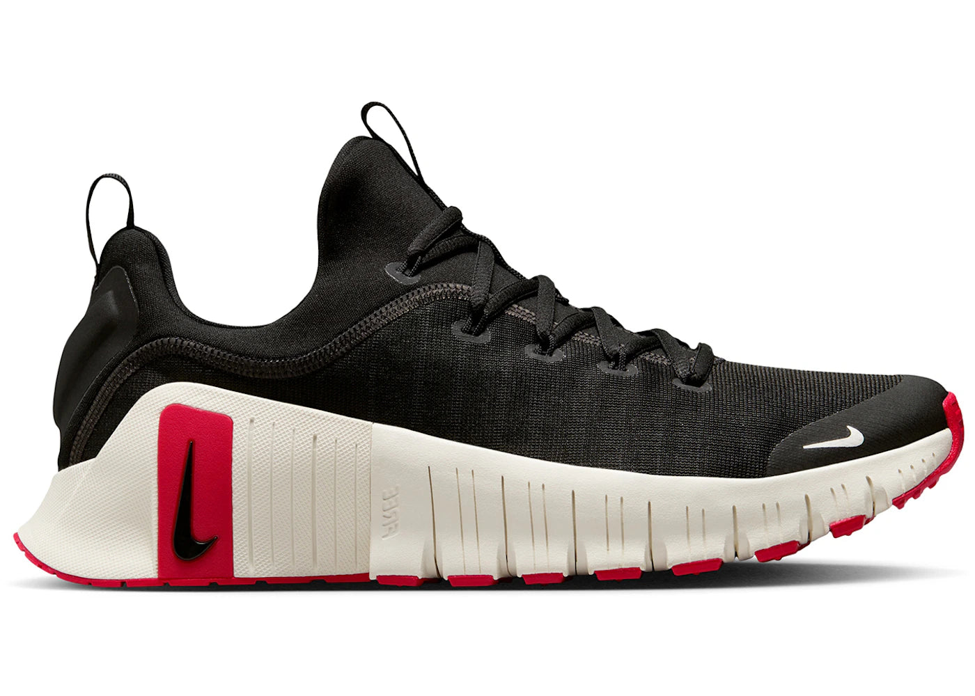 Nike Free Metcon 6 Black University Red Sail