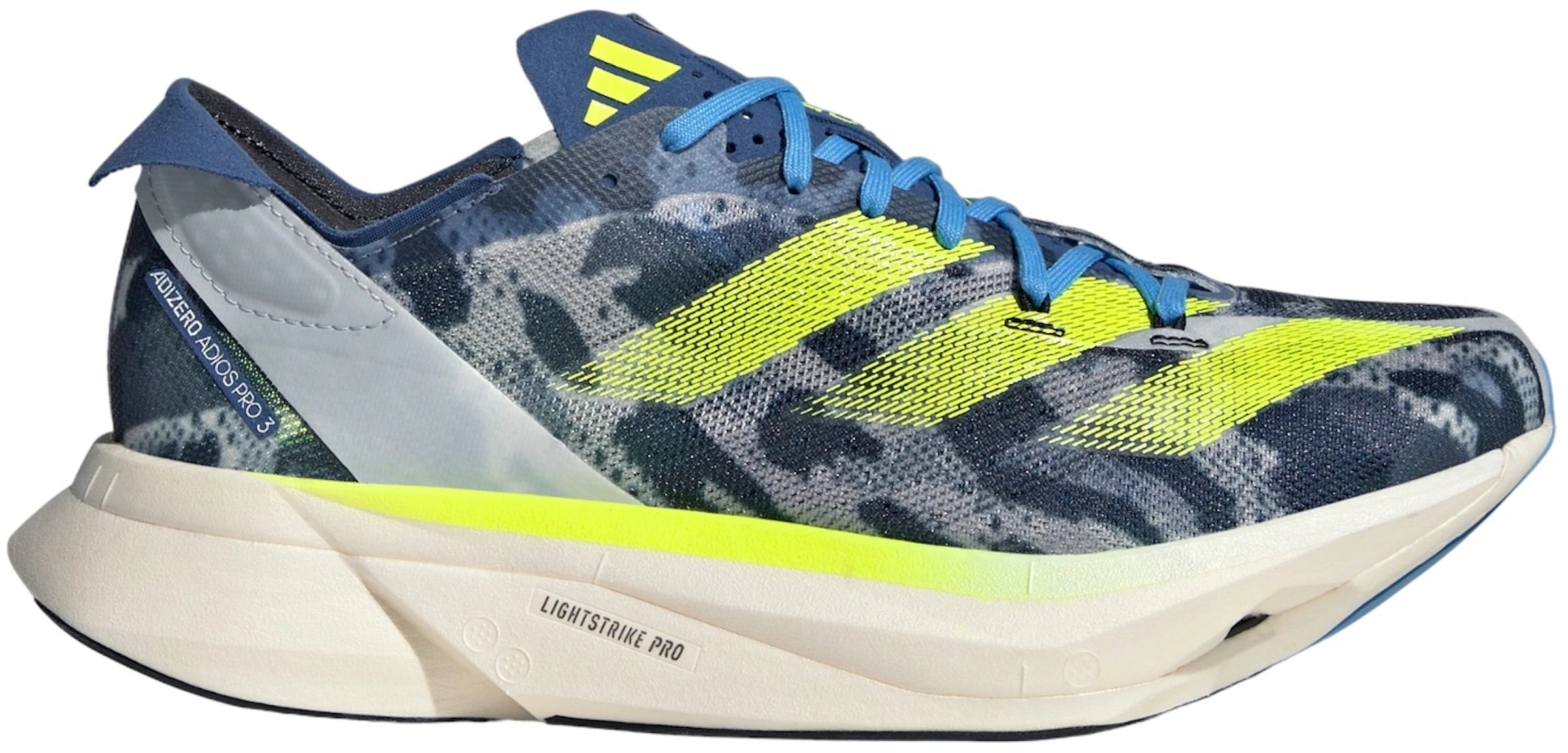 adidas Adizero Adios Pro 3 Crystal White Lucid Lemon Blue Burst (Women's)