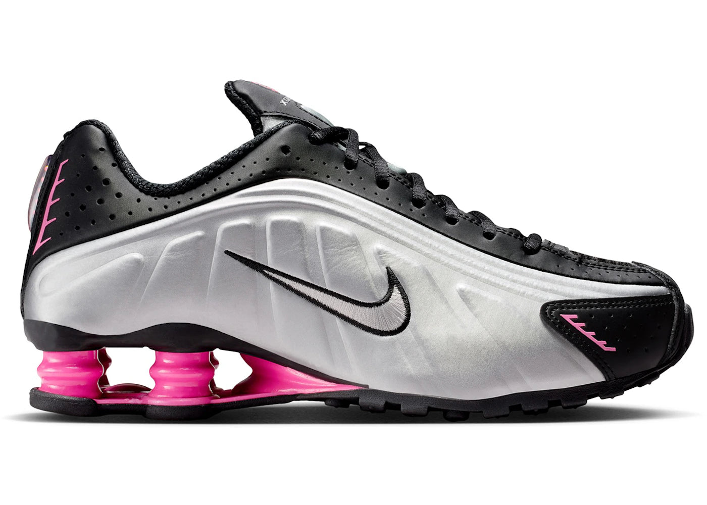 Nike Shox R4 Black Metallic Silver Pinksicle Women's