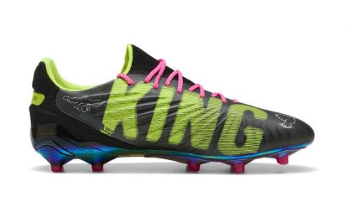 Puma King Ultimate FG/AG KidSuper Black Electric Lime