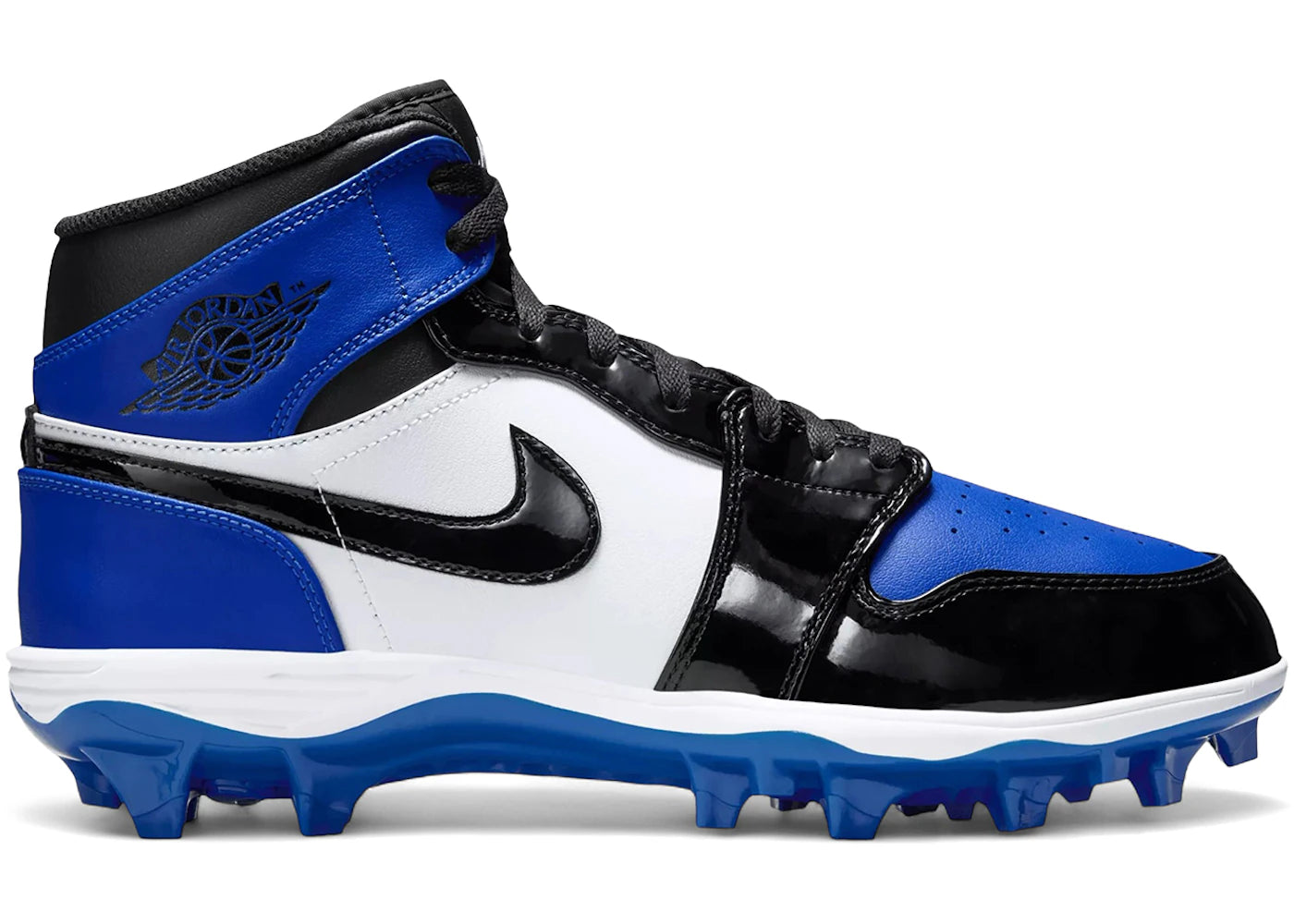 Jordan 1 Mid TD Cleat Game Royal Patent mens
