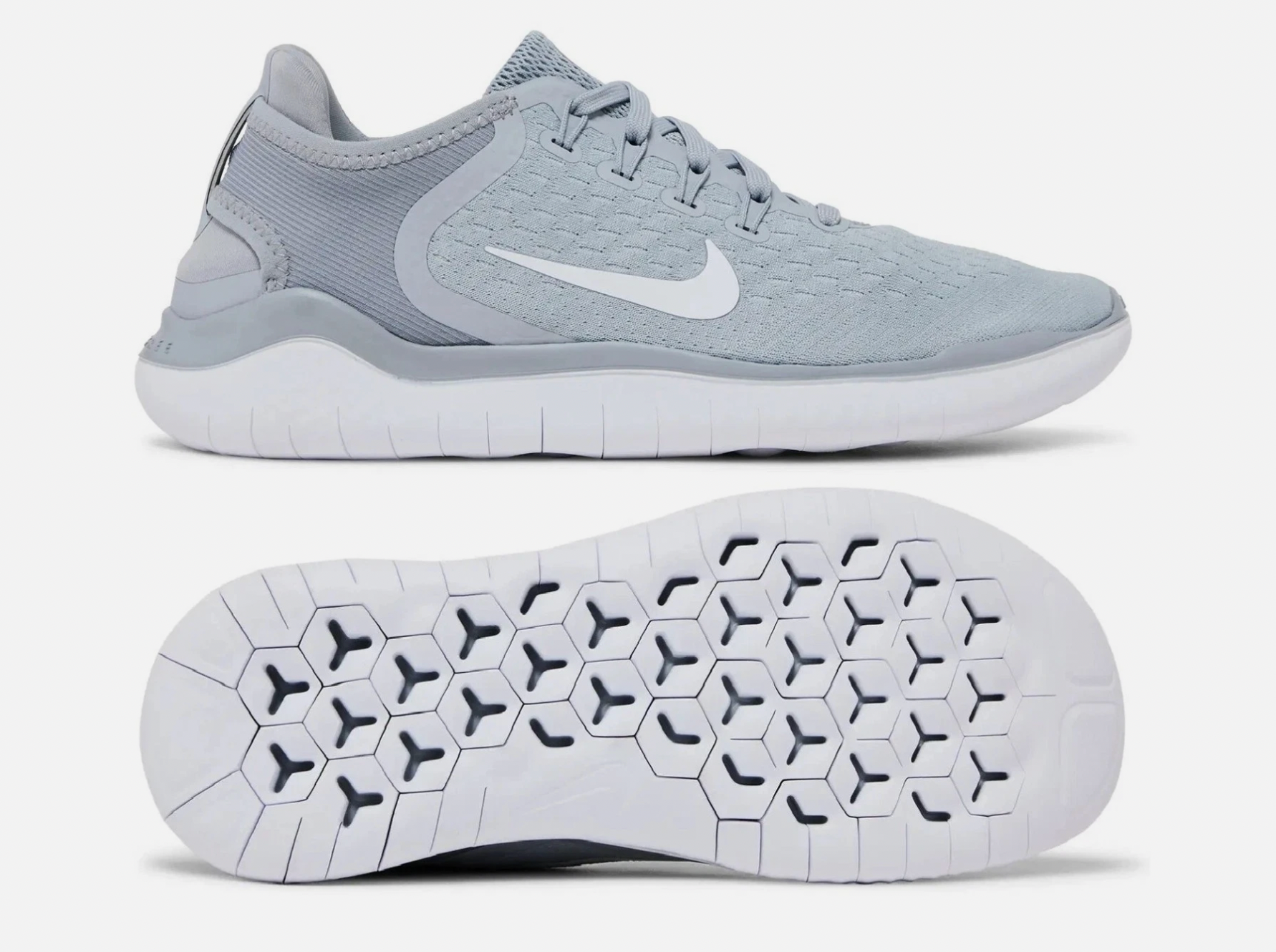 Nike Free RN 2018 Wolf Grey White Womens
