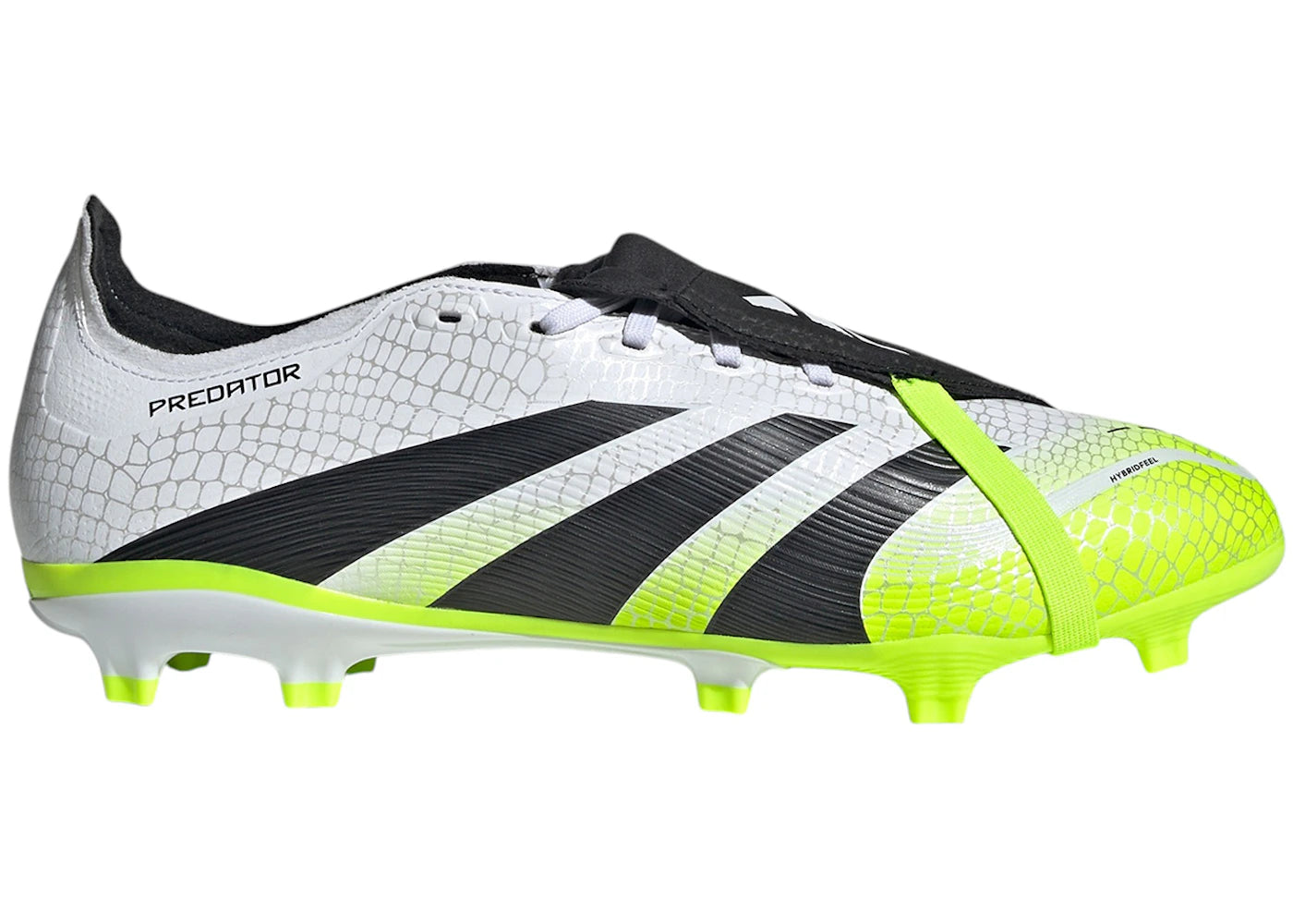adidas Predator League Fold-Over Tongue FG/MG Cloud White Core Black Lucid Lemon
