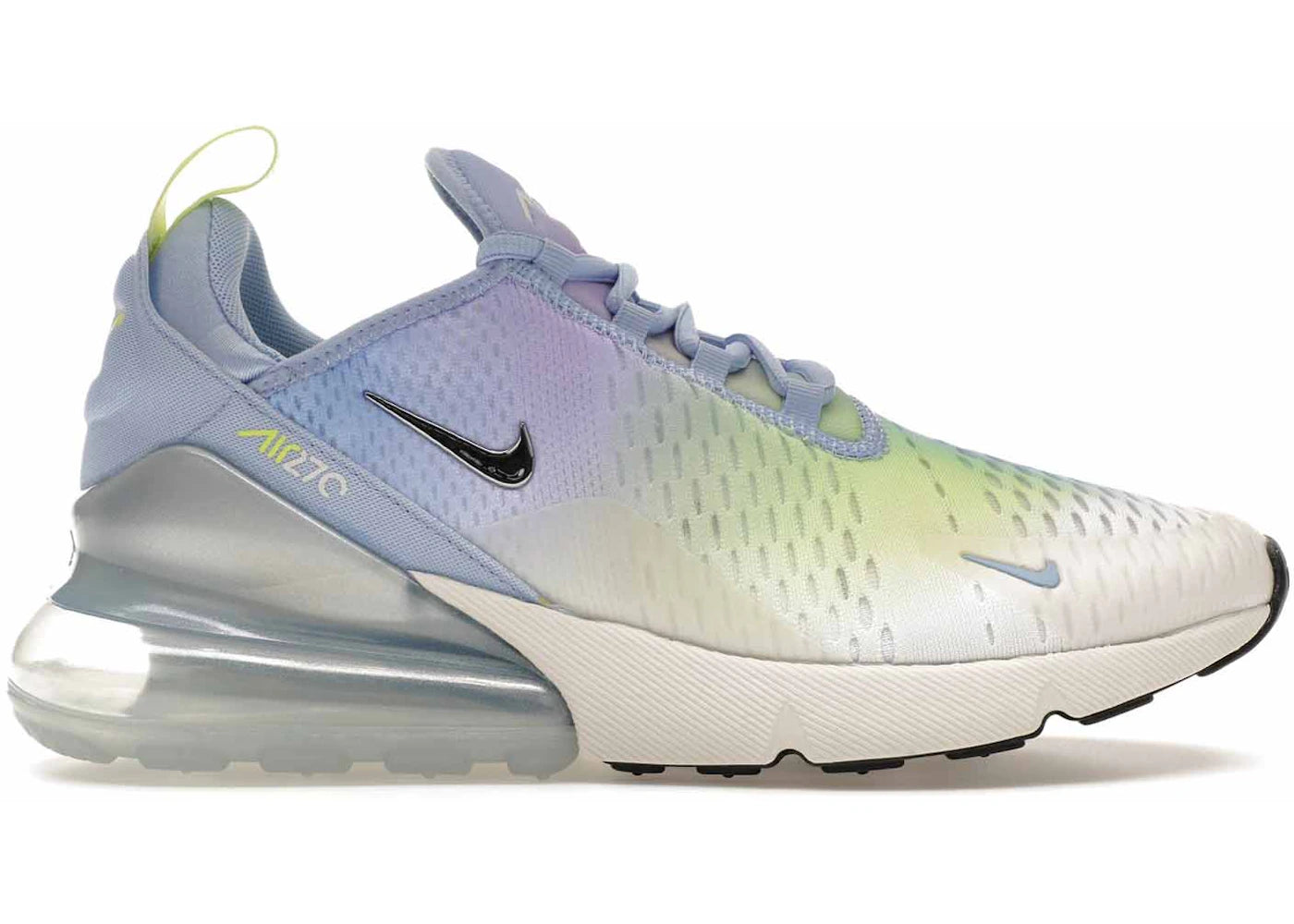 Nike Air Max 270 Aluminum Hydrangeas Light Lemon Twist Metallic Silver (Women's)