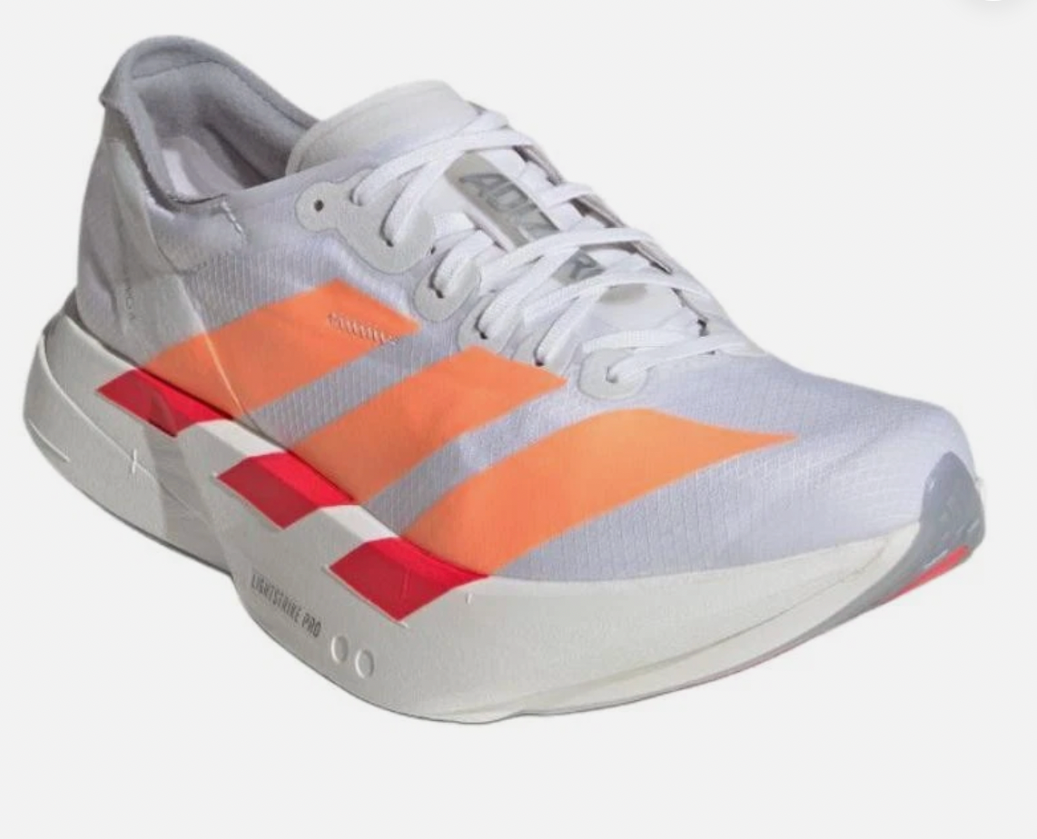 adidas Adizero Adios Pro 4 White Orange (Women's)