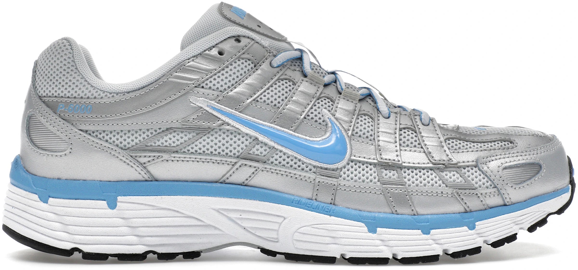 Nike P-6000 Metallic Platinum Mens University Blue