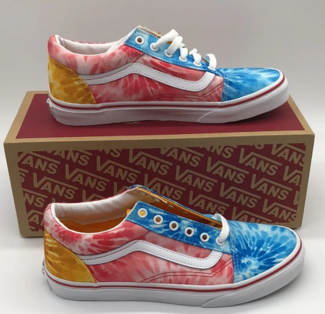 VANS Old Skool Tie Dye Multi True White (YOUTH SIZE)