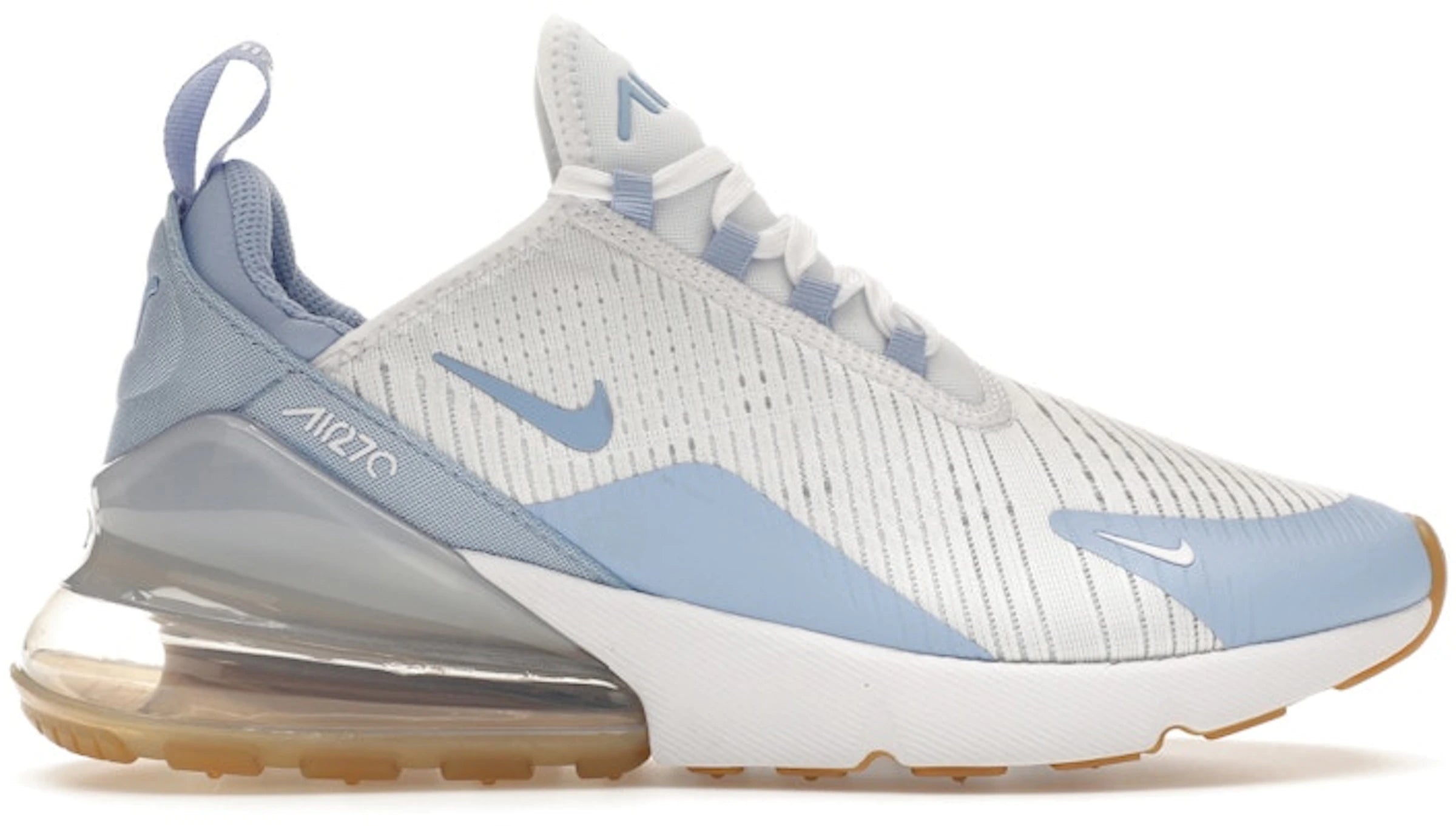 Nike Air Max 270 White Blue Tint Aluminum (Women's)