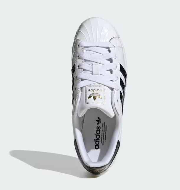 adidas Superstar II White Black Gold Metallic (Women's)
