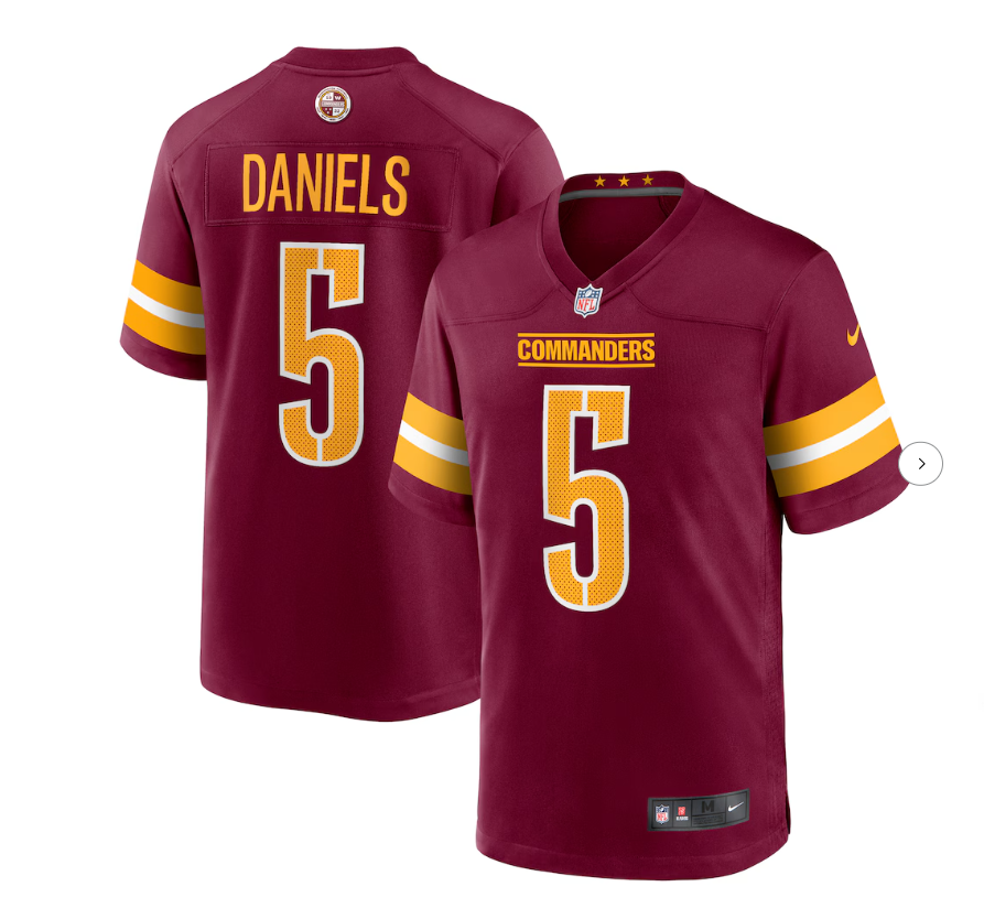 Jayden Daniels Washington Commanders Nike NFL Jersey