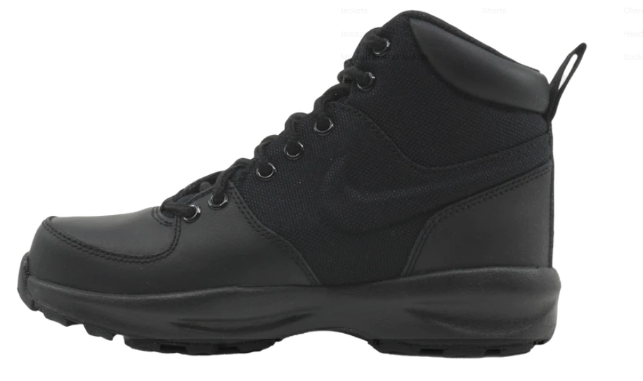 ACG MANOA LEATHER TXT GS "BLACK"