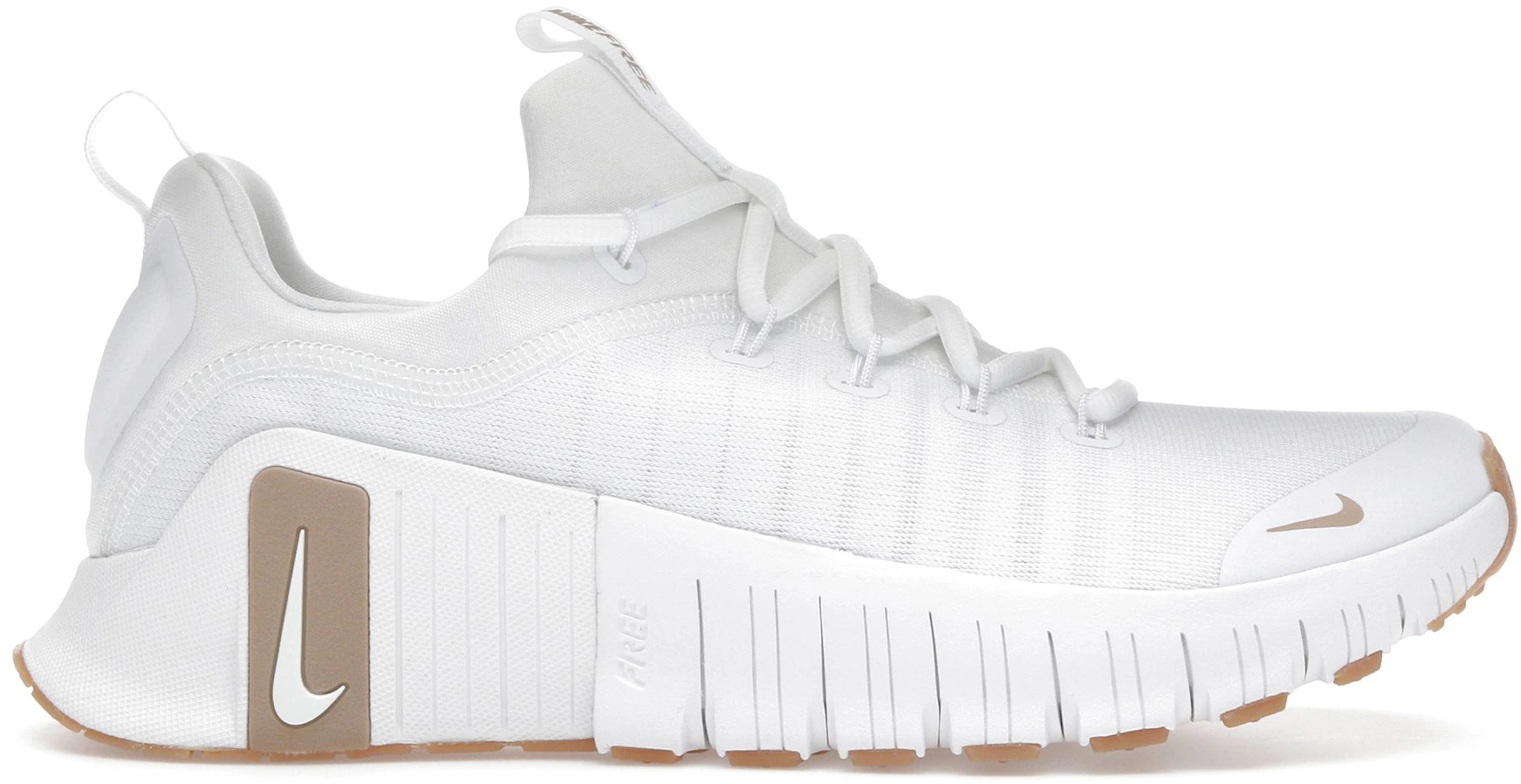 Nike Free Metcon 6 White Gum Light Brown Hemp