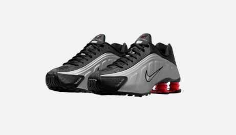 Nike Shox R4 Black Metallic Silver (2025) (Women's)