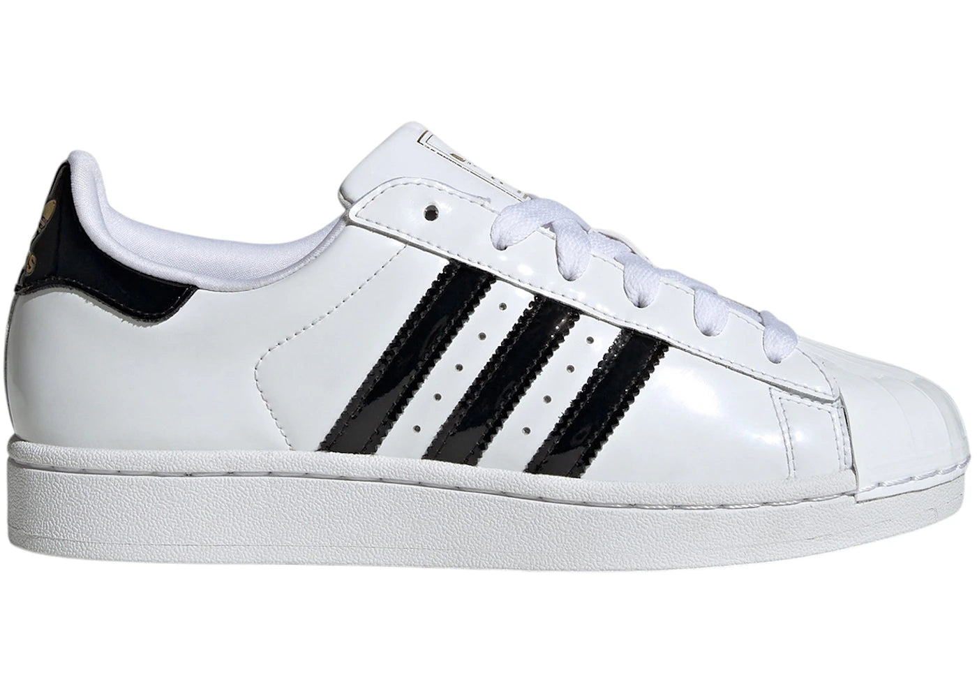 adidas Superstar II White Black Gold Metallic (Women's)