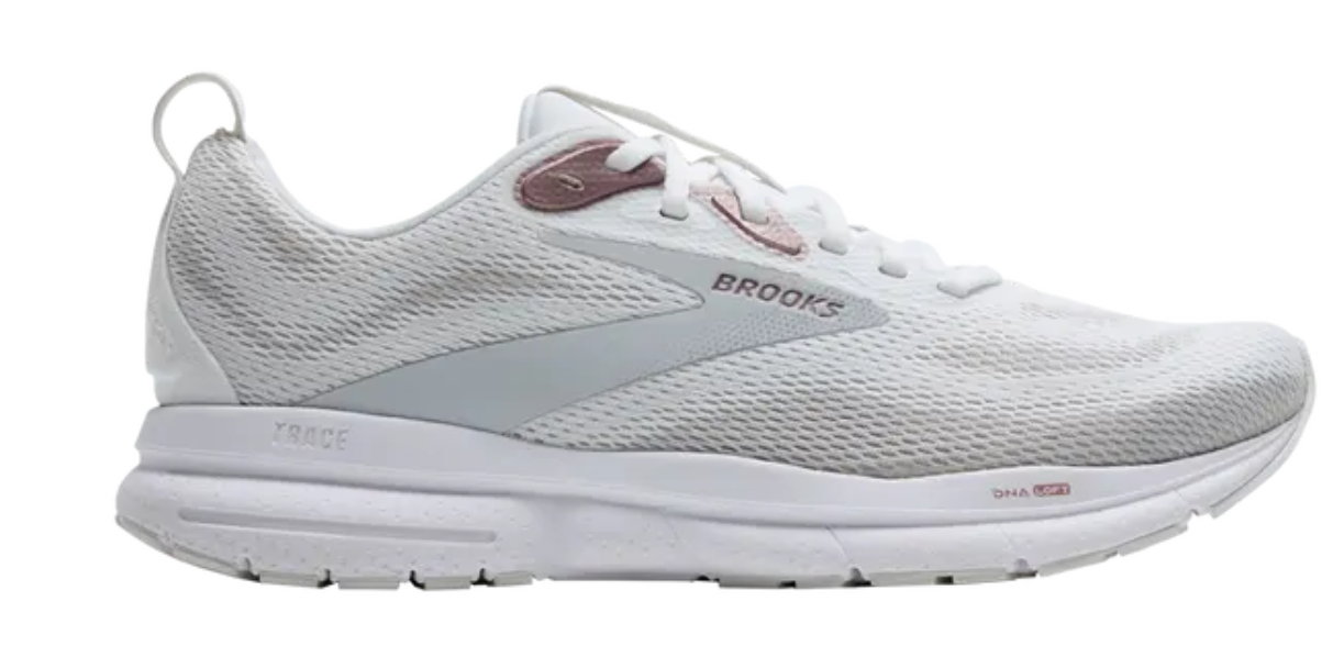 Brooks Wmns Trace 4 'White Oyster Rose'