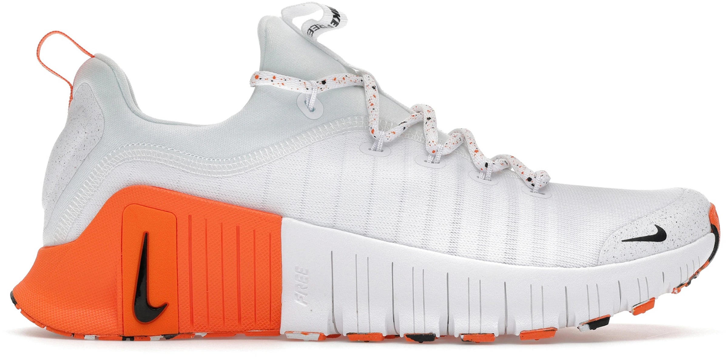 Nike Free Metcon 6 White Safety Orange Black
