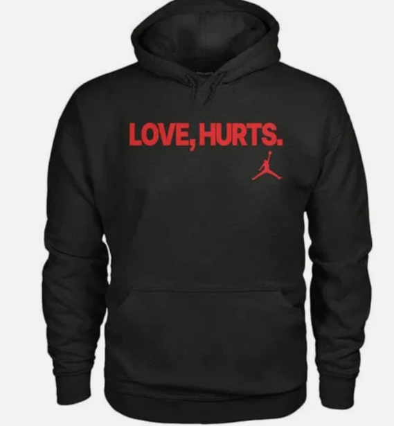 Jordan Fleece Love Hurts Jalen Hurts Hoodie bred