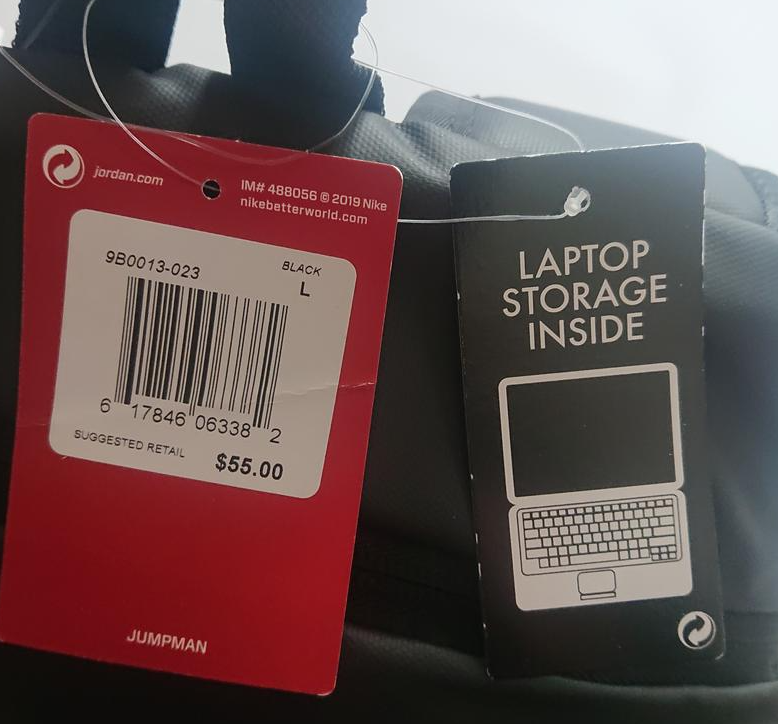 air Jordan Backpack laptop storage nike