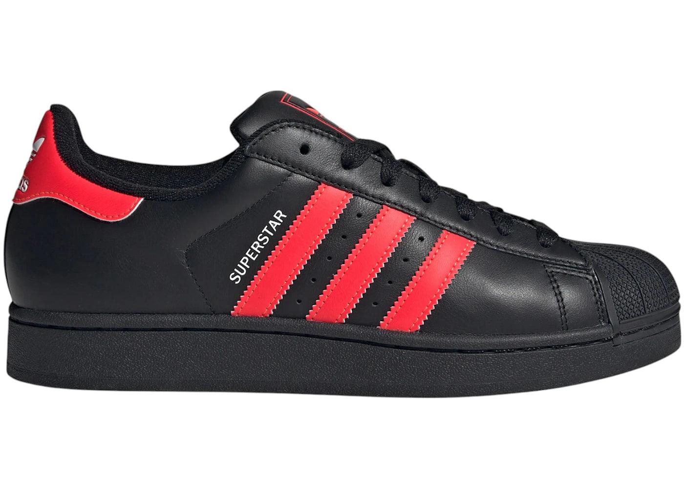 adidas Superstar II Core Black Lucid Red Cloud White