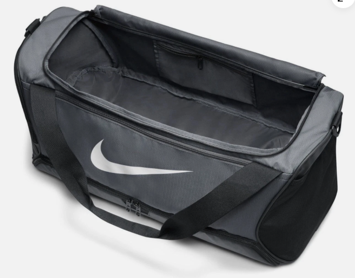 Nike Brasilia Training Medium Gray Duffle Gym Bag 60L