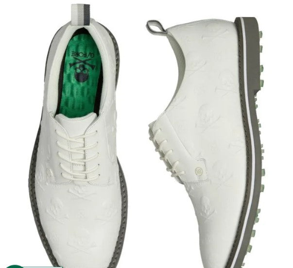 G/FORE Gallivanter Embossed Skull & Tees Leather Golf Shoes