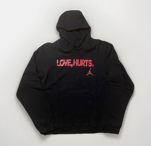Jordan Fleece Love Hurts Jalen Hurts Hoodie bred