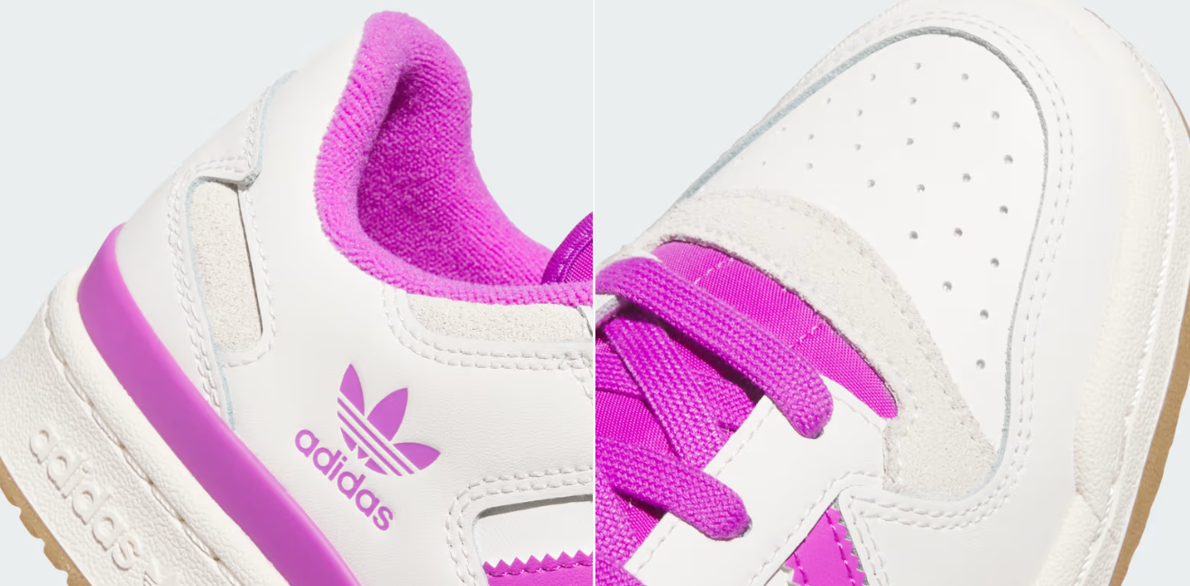 adidas Forum Low CL Cloud White Purple Burst (Women's)