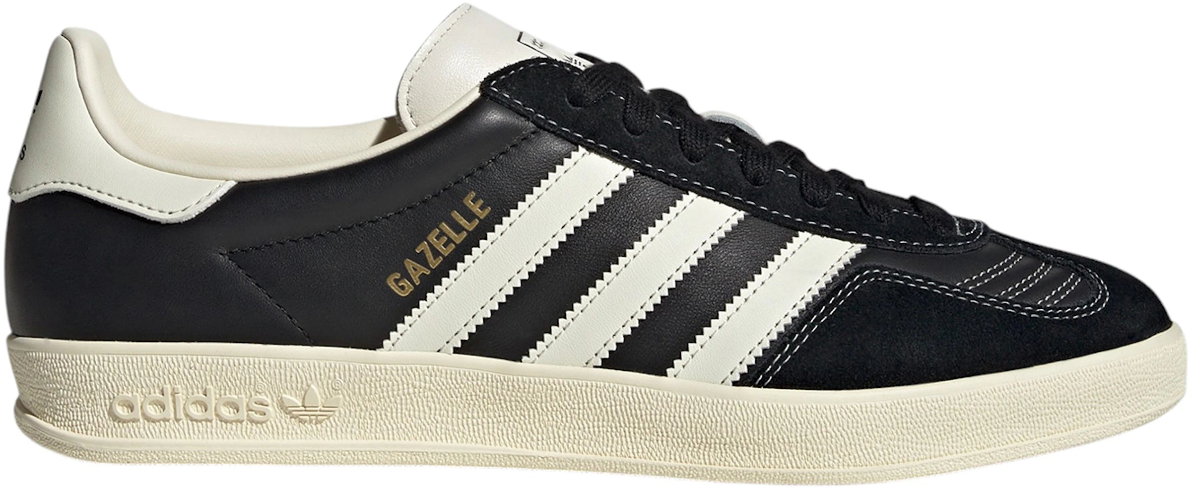 adidas Gazelle Indoor Core Black Cream White mens
