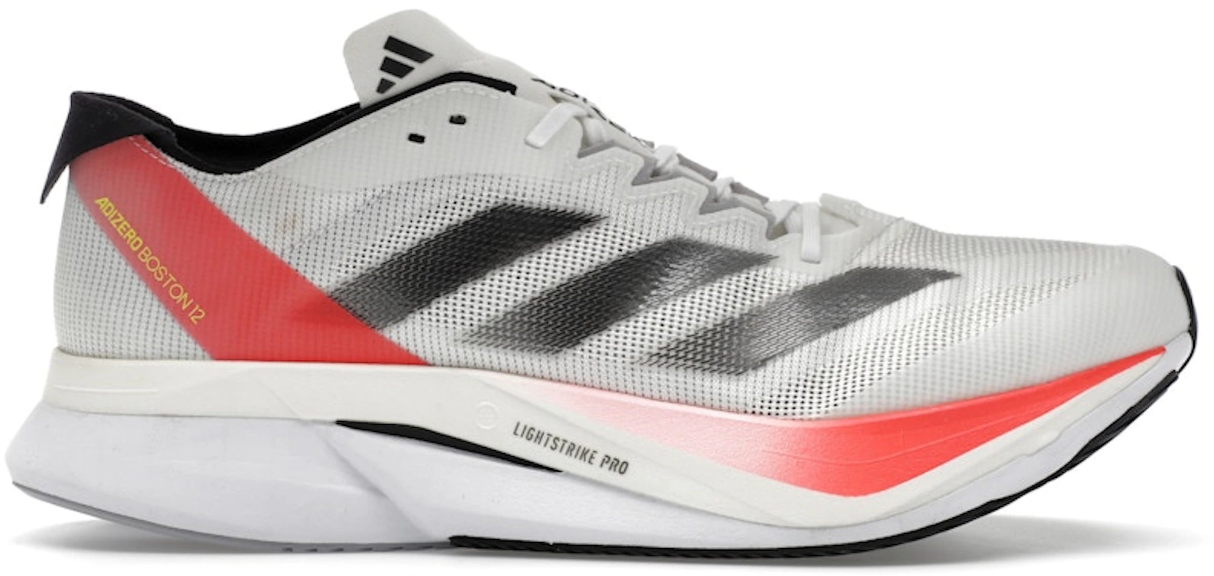 adidas Adizero Boston 12 Cloud White Red mens